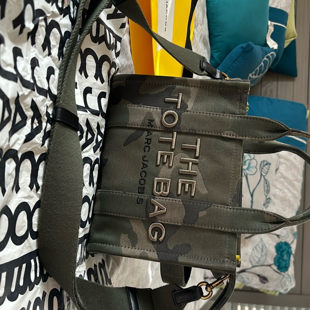 Marc Jacobs Small Canvas Camo Tote